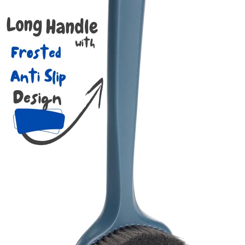 Slick- Back Scrubber for Shower, 14.3”, Shower Back Brush, Body Brush, Body S...