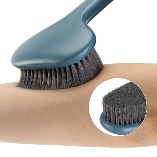 Slick- Back Scrubber for Shower, 14.3”, Shower Back Brush, Body Brush, Body S...