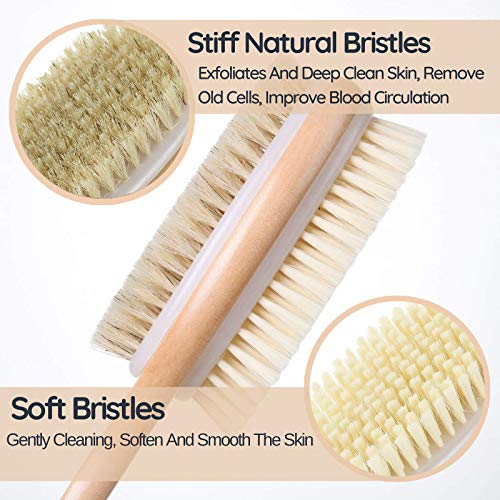Slick- Shower Brush, Double Sided Brush, Back Scrubber, Bath Brush, Back Brus...