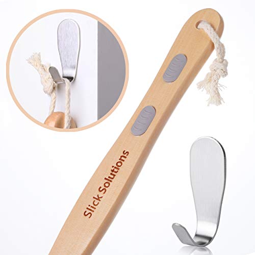 Slick- Shower Brush, Double Sided Brush, Back Scrubber, Bath Brush, Back Brus...