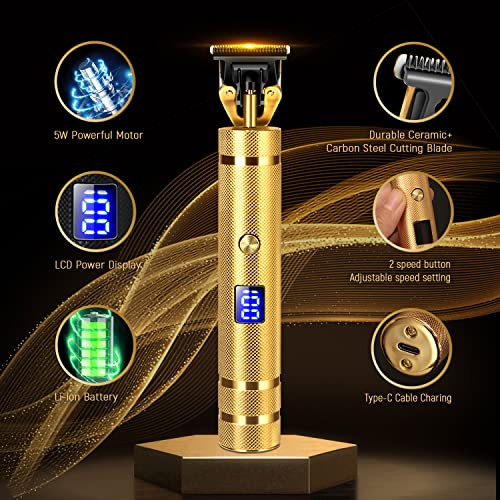 Hair Clippers for Men, Professional Hair Trimmer Cordless Hair Trimmer Zero G...