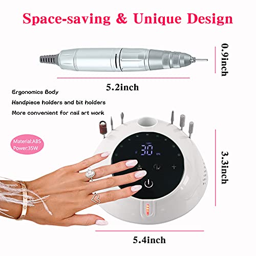 slrugci 30,000RPM Professional Nail Drill Machine Electric Nail Drills for Ac...