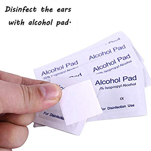 4 Pack Self Ear Piercing Gun, Disposable Self Ear Piercing Gun Kit with Earri...