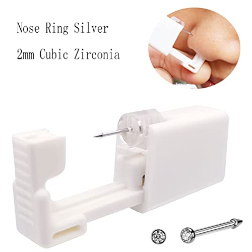 Self Nose Piercing Kit Disposable Sterile Ear Nose Piercing Kit Tool with 20G...