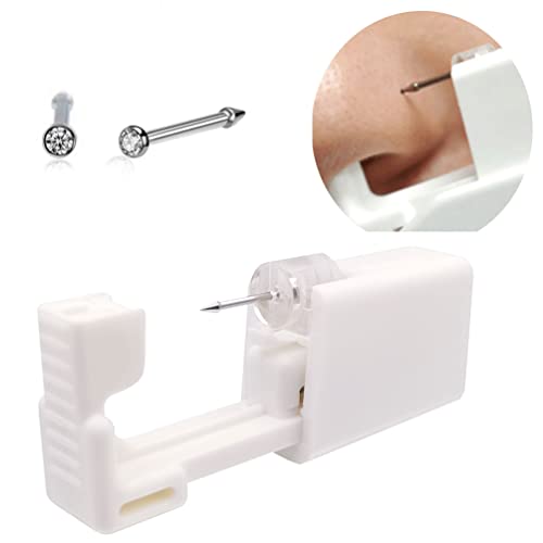 Self Nose Piercing Kit Disposable Sterile Ear Nose Piercing Kit Tool with 20G...