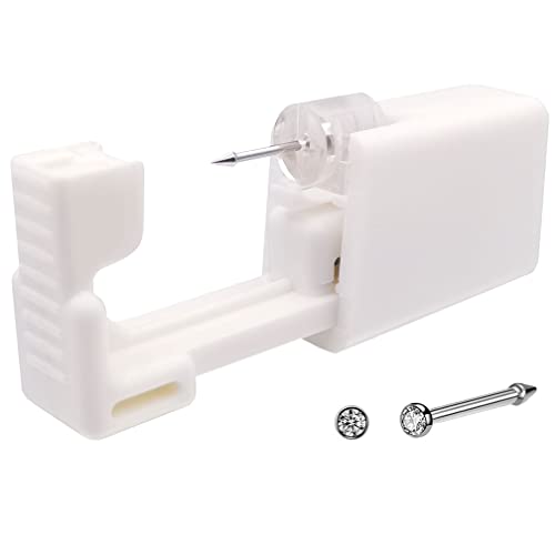 Self Nose Piercing Kit Disposable Sterile Ear Nose Piercing Kit Tool with 20G...