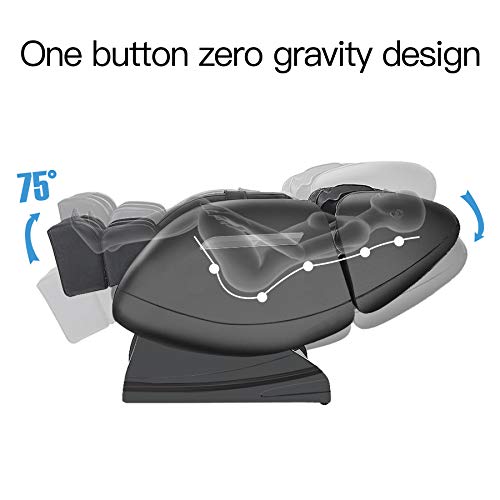 SMAGREHO Massage Chair Recliner with Zero Gravity, Full Body Air Pressure, Bl...