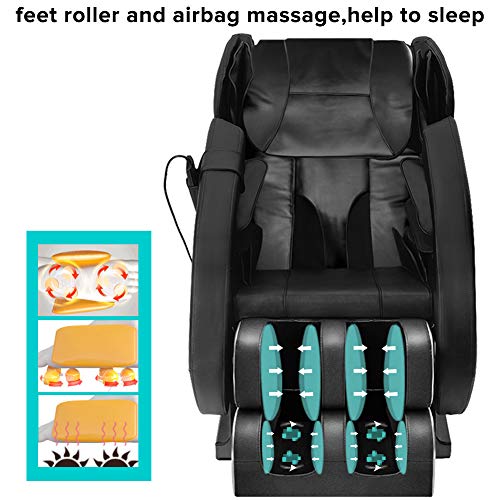 SMAGREHO Massage Chair Recliner with Zero Gravity, Full Body Air Pressure, Bl...