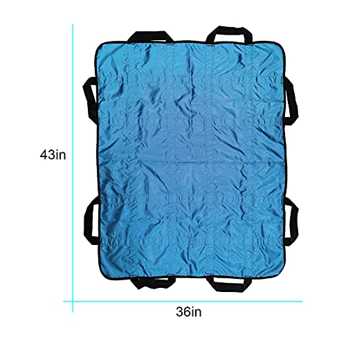 Positioning Bed Pad with Handles 43" X 36" Incontinence Mattress Bedding Prot...