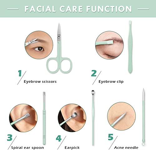 16pcs Manicure Set Nail Clippers, Stainless Steel Pedicure Kits Personal Nail...