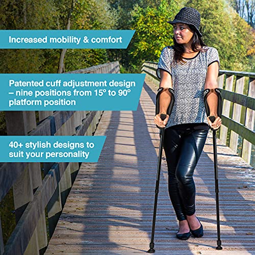 smartCRUTCH Performance Nature Series Custom Forearm Crutch with Premium Spri...