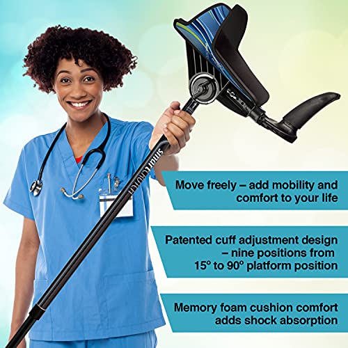 smartCRUTCH Zebra Series Forearm Crutch, Customizable with 6 Design Choices, ...