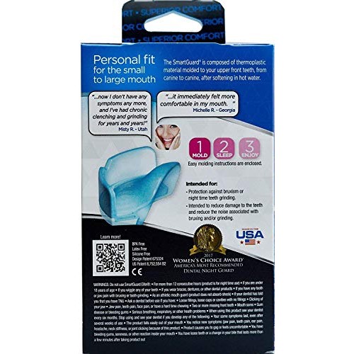 Dental Guard SMARTGUARD ELITE (2 Guards 1 Travel case) Front tooth Custom Ant...