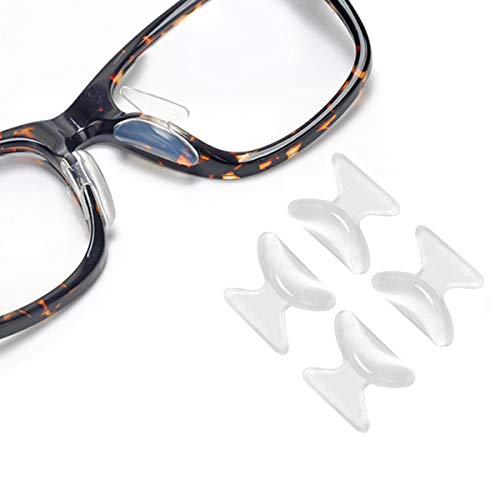 Clear Eyeglass Nose Pads - SMARTTOP Stick on 2.5mm Silicone Anti Slip Adhesiv...
