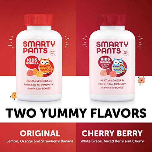 SmartyPants Kids Formula Cherry Berry Daily Gummy Vitamins: Gluten Free, Mult...