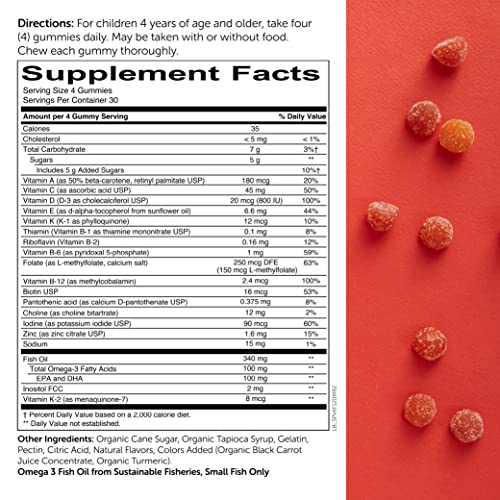 SmartyPants Kids Formula Daily Gummy Multivitamin: Vitamin C, D3, and Zinc fo...