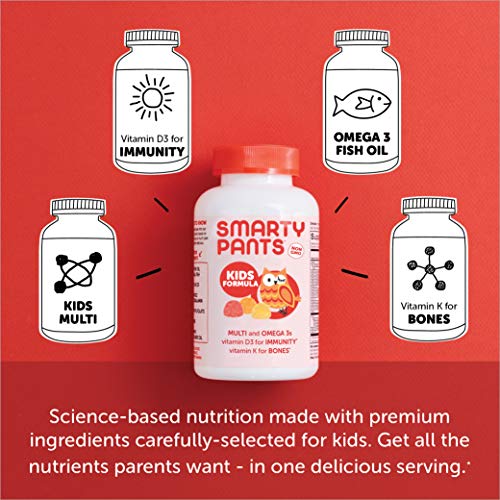 SmartyPants Kids Formula Daily Gummy Multivitamin: Vitamin C, D3, and Zinc fo...