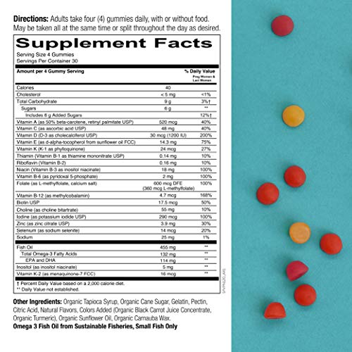 SmartyPants Prenatal Formula Daily Gummy Multivitamin: Vitamin C, D3, & Zinc ...