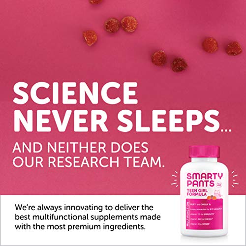 SmartyPants Teen Girl Formula, Daily Multivitamin Gummies: Vitamins C, B12, K...