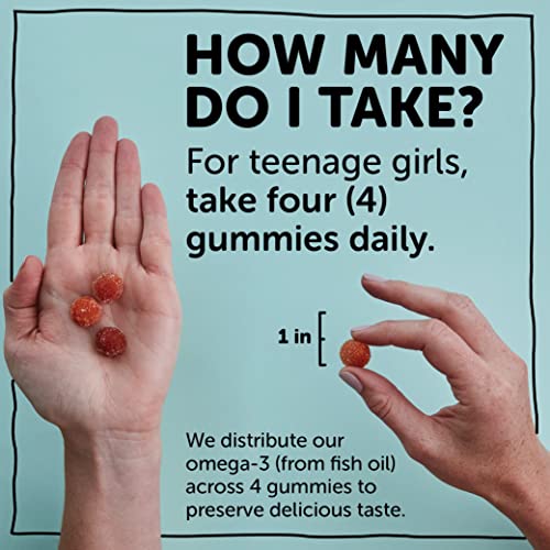 SmartyPants Teen Girl Formula, Daily Multivitamin Gummies: Vitamins C, B12, K...