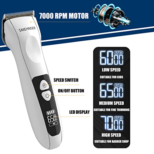 Hair Clippers, Beard Trimmer for Men Cordless Professional Barber Cutting Kit...