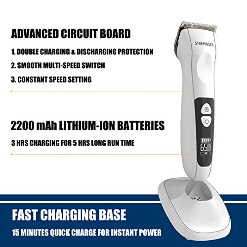 Hair Clippers, Beard Trimmer for Men Cordless Professional Barber Cutting Kit...