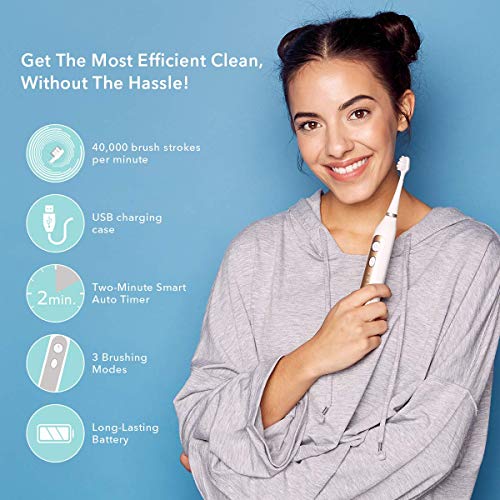 Smile Bright Store Platinum Electronic Sonic Toothbrush with UV Antibacterial...