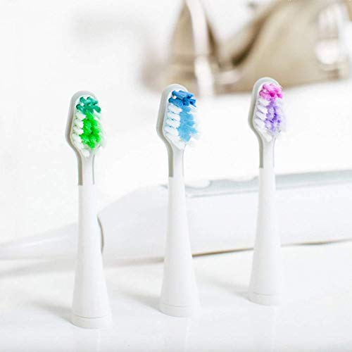 Smile Bright Store Platinum Sonic Toothbrush Replacement Brush Heads - Soft B...