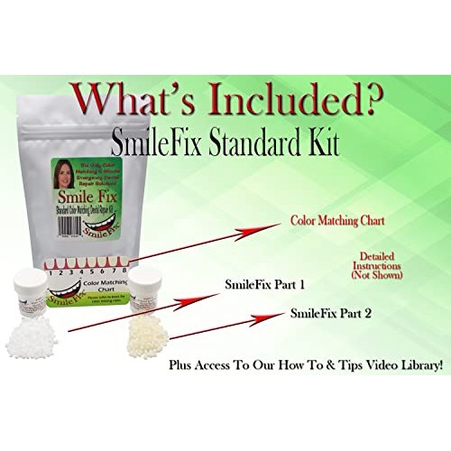 SmileFix Standard Color Matching Dental Repair Kit – Hide & Fix Smile with mi...