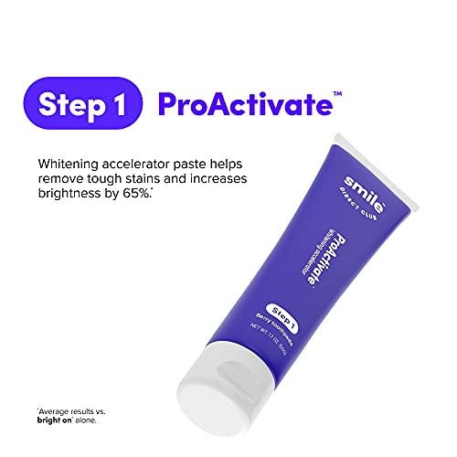 SmileDirectClub Pro Teeth Whitening Gel System with LED Light - 4 Pack Pens a...