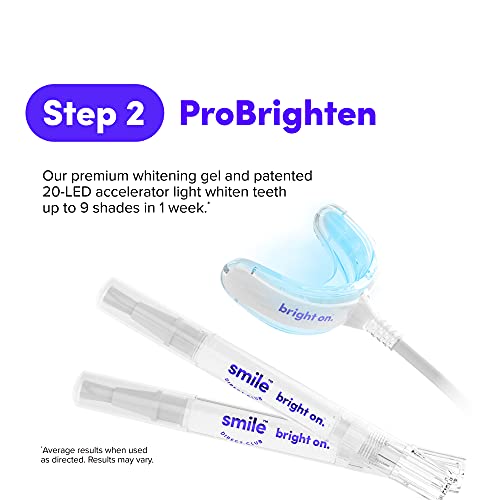 SmileDirectClub Pro Teeth Whitening Gel System with LED Light - 4 Pack Pens a...