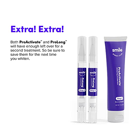 SmileDirectClub Pro Teeth Whitening Gel System with LED Light - 4 Pack Pens a...