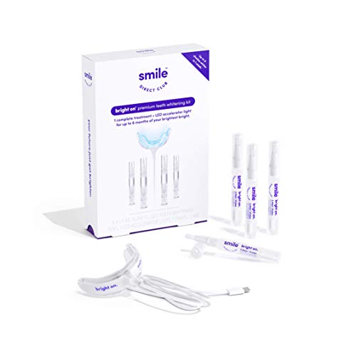 SmileDirectClub Teeth Whitening Kit with LED Light – 4 Pack Gel Pens – Profes...