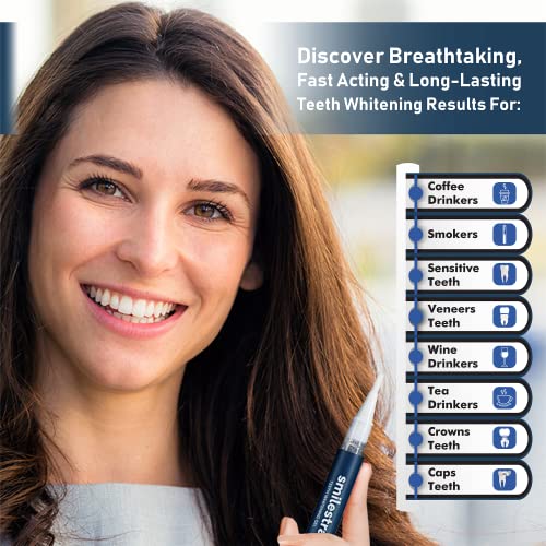 Smilestra Teeth Whitening Kit with LED Light, Non-Sensitive Teeth Whitener wi...