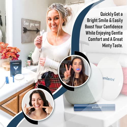 Smilestra Teeth Whitening Kit with LED Light, Non-Sensitive Teeth Whitener wi...