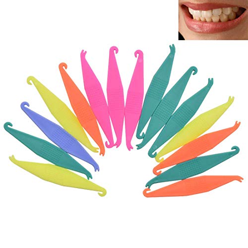 300 Pcs SmileTech Dental Brace Bands 3/16 Neon Medium 3.5 OZ Dental Teeth Gap...