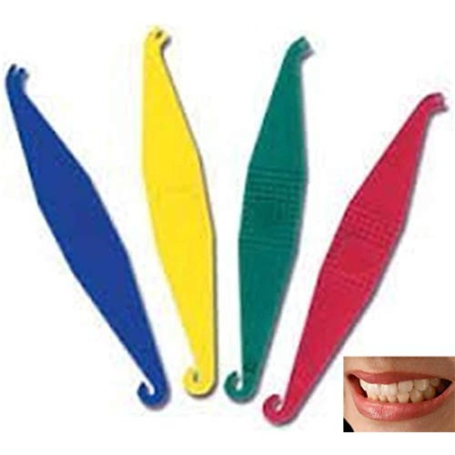 300 Pcs SmileTech Dental Teeth Gaps 6.5 OZ Heavy Neon 3/16 Dental Colored Tee...