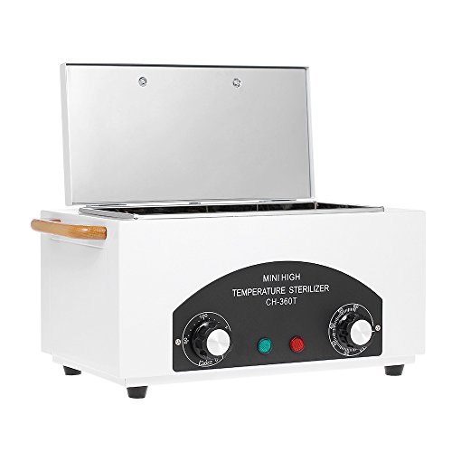 High Temperature Metal Tool Cleaning Box, 110V 300W 1.5L with Timer Manicure ...