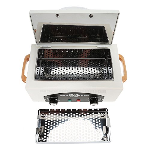 High Temperature Metal Tool Cleaning Box, 110V 300W 1.5L with Timer Manicure ...