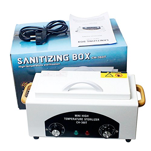 High Temperature Metal Tool Cleaning Box, 110V 300W 1.5L with Timer Manicure ...