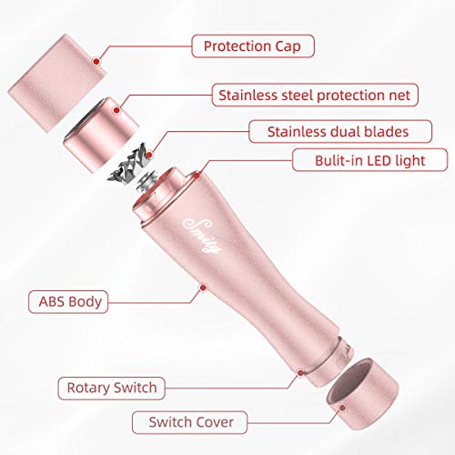Facial Hair Remover for Women, Smity Waterproof Hair Removal Women's Painless...