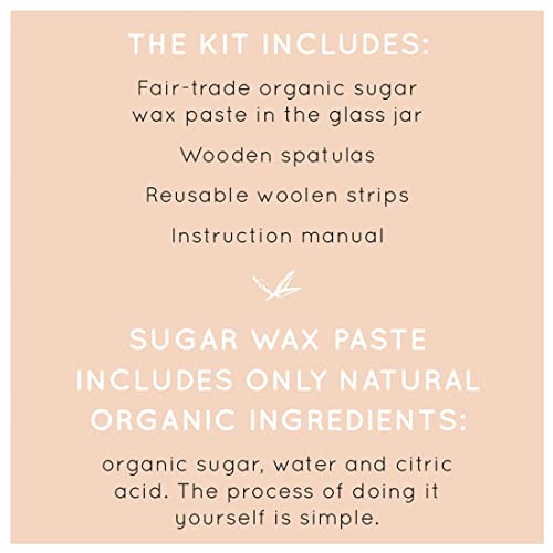 Smooth Lab, Sugar Wax Hair Removal Kit - Sugar Waxing Kit for Sensitive Skin ...