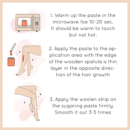 Smooth Lab, Sugar Wax Hair Removal Kit - Sugar Waxing Kit for Sensitive Skin ...