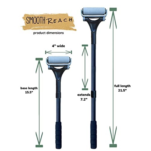 Lotion Applicator for Back Legs and Body; Roller Sponge Brush Long Handle Rea...