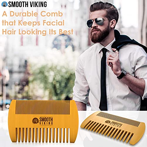 Beard Brush and Comb - Natural Boar Bristle Beard Brush & Beard Comb for Men ...