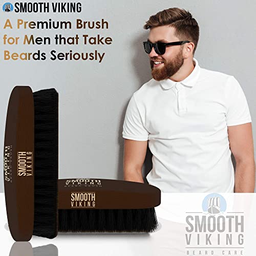 Boar Bristle Beard & Mustache Brush - Beard Brush for Men Perfect for Beard G...