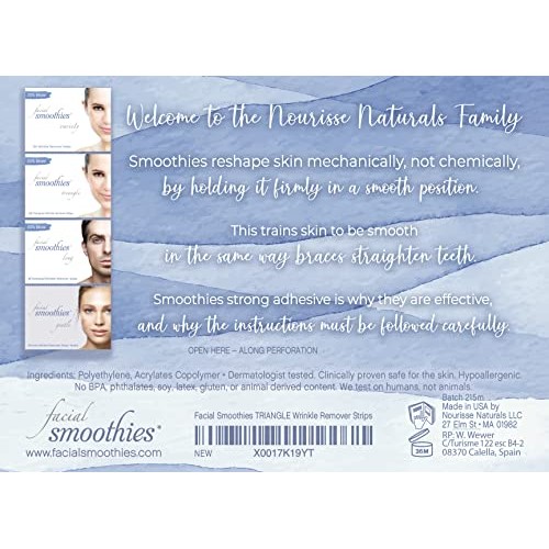 Facial Smoothies TRIANGLE Wrinkle Remover Strips, 108 Triangular Anti-Wrinkle...