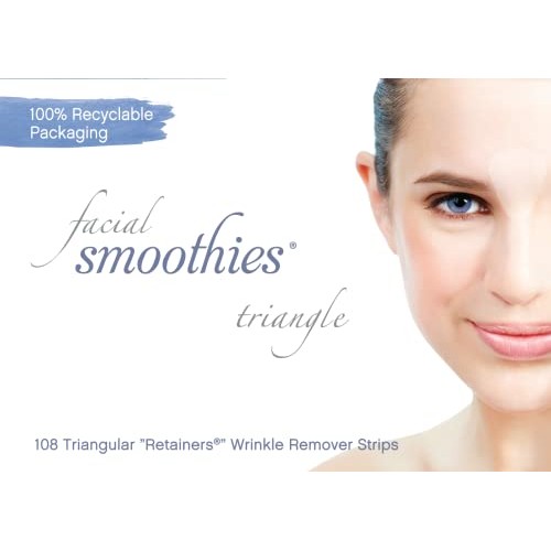 Facial Smoothies TRIANGLE Wrinkle Remover Strips, 108 Triangular Anti-Wrinkle...