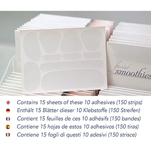 Facial Smoothies Wrinkle Remover Strips - rapid anti-wrinkle treatment - 150"...