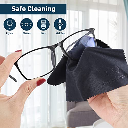 12 Pack Assorted Colors Microfiber Cleaning Cloths - Cleans Lenses, Glasses, ...